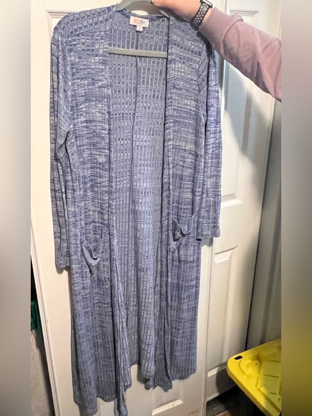 LuLaRoe Periwinkle Long Open-Front Cardigan